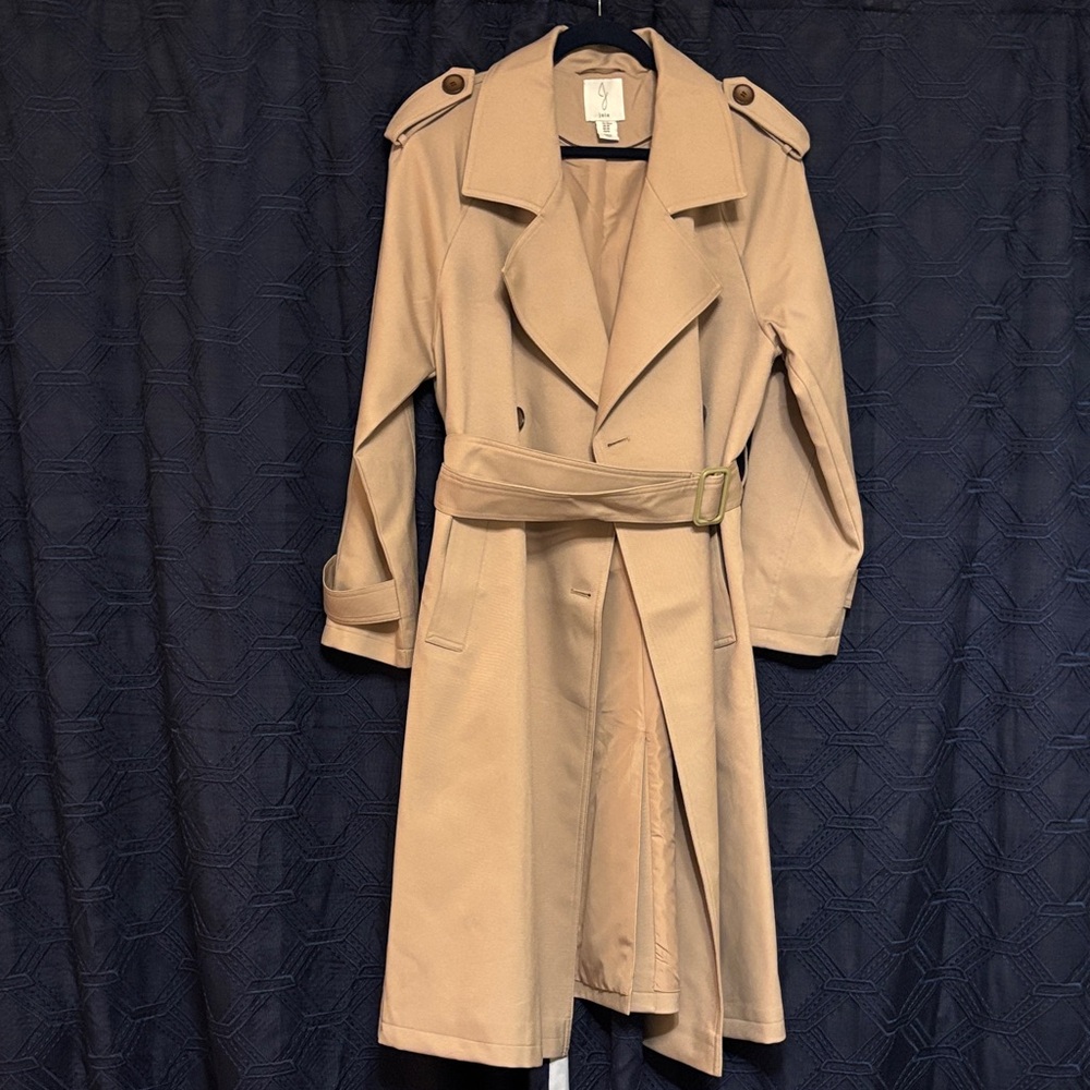Joie Beige Belted Trench Coat